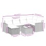 Set sofás de jardín 7 piezas y cojines ratán sintético beige by , Garden sets - Ref: Foro24-3263494, Price: 464,13 €, Discoun...