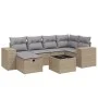 Juego de sofás jardín con cojines beige mezcla 7 pzas ratán PE von , Gartensets - Ref: Foro24-3264425, Preis: 446,56 €, Rabat...