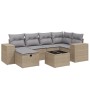 Juego de sofás jardín con cojines beige mezcla 7 pzas ratán PE by , Garden sets - Ref: Foro24-3264425, Price: 448,40 €, Disco...