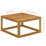 Gartenmöbel 7 Stück cremefarbene Kissen aus massivem Akazienholz von vidaXL, Gartensets - Ref: Foro24-3057637, Preis: 726,73 ...