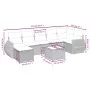 Set de sofás de jardín 8 pzas y cojines ratán sintético gris by , Garden sets - Ref: Foro24-3264136, Price: 495,20 €, Discoun...