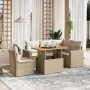Juego de sofás jardín con cojines 6 pzas ratán sintético beige von , Gartensets - Ref: Foro24-3271317, Preis: 470,36 €, Rabat...
