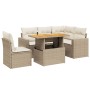 Juego de sofás jardín con cojines 6 pzas ratán sintético beige by , Garden sets - Ref: Foro24-3271317, Price: 440,29 €, Disco...
