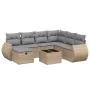 Juego de sofás jardín con cojines beige mezcla 8 pzas ratán PE von , Gartensets - Ref: Foro24-3264155, Preis: 521,43 €, Rabat...