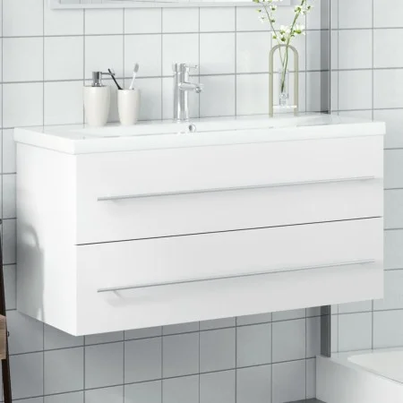 Mueble de baño con lavabo integrado blanco von , Badezimmerwaschtische - Ref: Foro24-3278794, Preis: 324,27 €, Rabatt: %