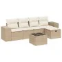Juego de sofás jardín con cojines 6 pzas ratán sintético beige by , Garden sets - Ref: Foro24-3264404, Price: 410,18 €, Disco...