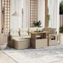 Set sofás de jardín 7 piezas y cojines ratán sintético beige von , Gartensets - Ref: Foro24-3275704, Preis: 539,09 €, Rabatt: %