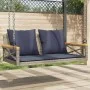 Banco columpio con cojines ratán sintético gris 109x62x40 cm by , garden benches - Ref: Foro24-368159, Price: 128,64 €, Disco...