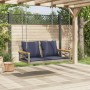 Banco columpio con cojines ratán sintético gris 109x62x40 cm von , Gartenbänke - Ref: Foro24-368159, Preis: 120,96 €, Rabatt: %