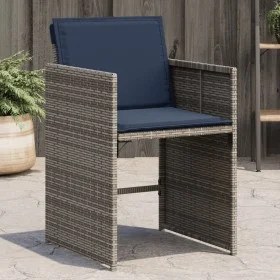 Sillones de jardín con cojines 4 uds ratán sintético gris by , Garden chairs - Ref: Foro24-4007462, Price: 235,95 €, Discount: %