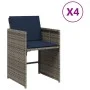 Sillones de jardín con cojines 4 uds ratán sintético gris von , Gartenstühle - Ref: Foro24-4007462, Preis: 235,95 €, Rabatt: %