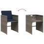 Sillones de jardín con cojines 4 uds ratán sintético gris by , Garden chairs - Ref: Foro24-4007462, Price: 171,06 €, Discount: %