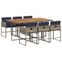 Set comedor jardín 7 pzas y cojines ratán sintético gris von , Gartensets - Ref: Foro24-3278044, Preis: 438,24 €, Rabatt: %