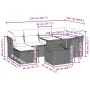 Set sofás de jardín 7 piezas y cojines ratán sintético beige by , Garden sets - Ref: Foro24-3274658, Price: 526,28 €, Discoun...