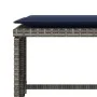 Sillón de jardín con reposapiés ratán sintético gris von , Gartensets - Ref: Foro24-368623, Preis: 120,95 €, Rabatt: %