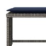 Sillón de jardín con reposapiés ratán sintético gris von , Gartensets - Ref: Foro24-368623, Preis: 122,96 €, Rabatt: %