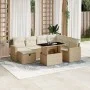 Set de sofás de jardín y cojines 8 piezas ratán sintético beige von , Gartensets - Ref: Foro24-3274838, Preis: 576,07 €, Raba...