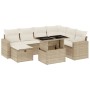 Set de sofás de jardín y cojines 8 piezas ratán sintético beige by , Garden sets - Ref: Foro24-3274838, Price: 564,10 €, Disc...