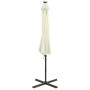Cantilever parasol with pole and LED lights sand 300 cm by vidaXL, Umbrellas - Ref: Foro24-312328, Price: 165,52 €, Discount: %