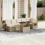 Set de sofás de jardín y cojines 8 piezas ratán sintético beige von , Gartensets - Ref: Foro24-3274988, Preis: 581,08 €, Raba...