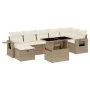 Set de sofás de jardín y cojines 8 piezas ratán sintético beige von , Gartensets - Ref: Foro24-3274988, Preis: 581,08 €, Raba...
