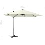 Cantilever parasol with pole and LED lights sand 300 cm by vidaXL, Umbrellas - Ref: Foro24-312328, Price: 165,52 €, Discount: %