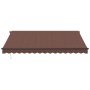 Toldo retráctil automático marrón 400x300 cm by , Awnings - Ref: Foro24-3310210, Price: 380,44 €, Discount: %