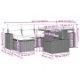 Set sofás de jardín 7 piezas y cojines ratán sintético beige by , Garden sets - Ref: Foro24-3267418, Price: 488,66 €, Discoun...