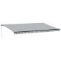 Toldo retráctil manual con luz LED antracita y blanco 600x300cm von , Markisen - Ref: Foro24-3310244, Preis: 472,78 €, Rabatt: %