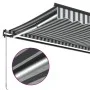 Toldo retráctil manual con luz LED antracita y blanco 600x300cm von , Markisen - Ref: Foro24-3310244, Preis: 542,43 €, Rabatt: %