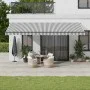 Toldo retráctil automático luces LED antracita blanco 600x300cm by , Awnings - Ref: Foro24-3310246, Price: 716,77 €, Discount: %