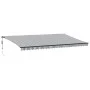 Toldo retráctil automático luces LED antracita blanco 600x300cm by , Awnings - Ref: Foro24-3310246, Price: 716,77 €, Discount: %