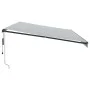 Toldo retráctil automático luces LED antracita blanco 600x300cm by , Awnings - Ref: Foro24-3310246, Price: 716,77 €, Discount: %