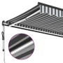 Toldo retráctil automático luces LED antracita blanco 600x300cm von , Markisen - Ref: Foro24-3310246, Preis: 689,26 €, Rabatt: %