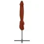 Sombrilla voladiza con poste de acero terracota 250x250 cm de vidaXL, Sombrillas - Ref: Foro24-312309, Precio: 110,30 €, Desc...