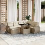 Set de sofás de jardín y cojines 8 piezas ratán sintético beige von , Gartensets - Ref: Foro24-3268698, Preis: 581,86 €, Raba...