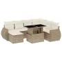 Set de sofás de jardín y cojines 8 piezas ratán sintético beige by , Garden sets - Ref: Foro24-3268698, Price: 617,46 €, Disc...