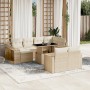 Set de sofás de jardín 11pzas con cojines ratán sintético beige von , Gartensets - Ref: Foro24-3274581, Preis: 662,12 €, Raba...