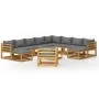 Garden furniture 12 pcs cushions solid acacia wood by vidaXL, Garden sets - Ref: Foro24-3057618, Price: 1,00 €, Discount: %