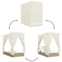 Tumbona doble con techo y cortinas ratán sintético beige von , Liegen - Ref: Foro24-368076, Preis: 324,72 €, Rabatt: %
