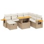 Juego de sofás de jardín con cojines beige 8 pzas ratán PE von , Gartensets - Ref: Foro24-3276159, Preis: 589,40 €, Rabatt: %