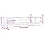 Mueble para TV madera de ingeniería roble Sonoma 210x35x41 cm de , Muebles TV - Ref: Foro24-3300781, Precio: 116,22 €, Descue...