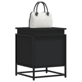 Caja almacenaje con tapa madera ingeniería negro 40x40x51,5 cm by , Storage baskets - Ref: Foro24-848789, Price: 52,47 €, Dis...