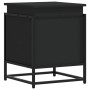 Caja almacenaje con tapa madera ingeniería negro 40x40x51,5 cm by , Storage baskets - Ref: Foro24-848789, Price: 52,47 €, Dis...