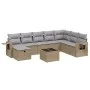 Juego de sofás jardín con cojines beige mezcla 9 pzas ratán PE by , Garden sets - Ref: Foro24-3263905, Price: 548,21 €, Disco...