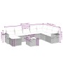 Juego de sofás jardín con cojines beige mezcla 9 pzas ratán PE by , Garden sets - Ref: Foro24-3263905, Price: 537,88 €, Disco...