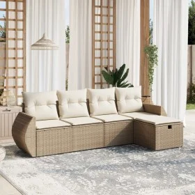 Juego de sofás jardín con cojines 5 pzas ratán sintético beige von , Gartensets - Ref: Foro24-3264084, Preis: 398,05 €, Rabat...