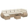 Juego de sofás de jardín con cojines beige 8 pzas ratán PE von , Gartensets - Ref: Foro24-3264134, Preis: 548,98 €, Rabatt: %