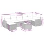 Juego de sofás de jardín con cojines beige 8 pzas ratán PE von , Gartensets - Ref: Foro24-3264134, Preis: 548,98 €, Rabatt: %