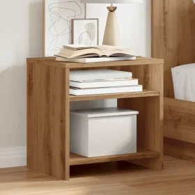 Mesitas noche 2 uds madera ingeniería marrón roble 40x30x40 cm by , Nightstands - Ref: Foro24-855765, Price: 47,83 €, Discoun...